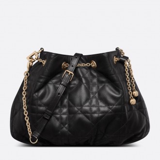 Dior Ammi Medium Bag in Black Macrocannage Lambskin Dior Ammi Medium Bag in Black Macrocannage Lambskin