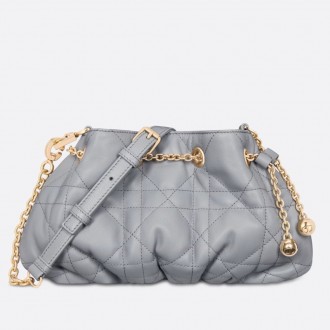 Dior Ammi Small Bag in Blue Macrocannage Lambskin Dior Ammi Small Bag in Blue Macrocannage Lambskin