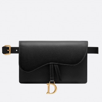 Dior Black Calfskin Saddle Belt Bag Dior Black Calfskin Saddle Belt Bag