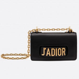 Dior Black Mini J'Adior Calfskin Flap Bag Dior Black Mini J'Adior Calfskin Flap Bag