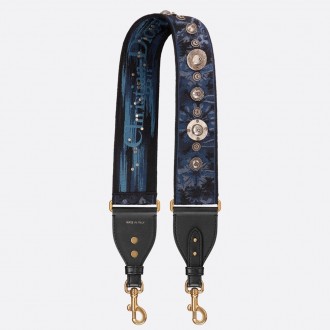 Dior Blue KaleiDiorscopic Shoulder Strap Dior Blue KaleiDiorscopic Shoulder Strap