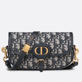 Dior Bobby East-West Bag In Blue Dior Oblique Canvas Dior Bobby East-West Bag In Blue Dior Oblique Canvas