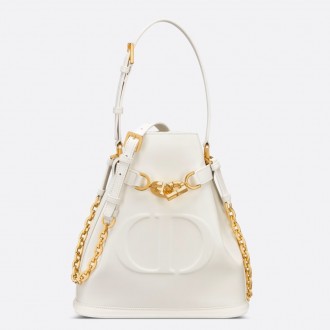 Dior C'est Medium Bag in White Saddle Calfskin Dior C'est Medium Bag in White Saddle Calfskin