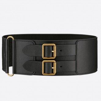Dior D-Waist Belt 100MM In Black Smooth Calfskin Dior D-Waist Belt 100MM In Black Smooth Calfskin