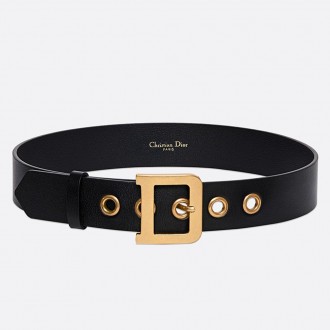Dior Diorquake 35MM Belt In Black Calfskin Dior Diorquake 35MM Belt In Black Calfskin