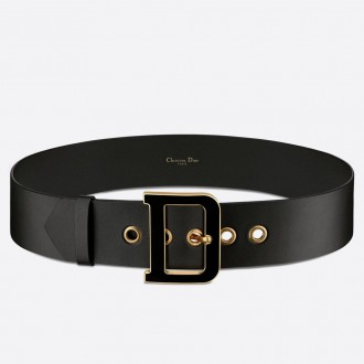 Dior Diorquake 55MM Belt In Black Smooth Calfskin Dior Diorquake 55MM Belt In Black Smooth Calfskin