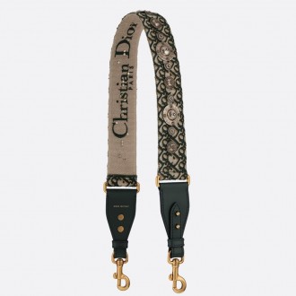 Dior Green Oblique Shoulder Strap Dior Green Oblique Shoulder Strap