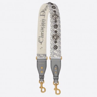 Dior Grey Dior Oblique Shoulder Strap Dior Grey Dior Oblique Shoulder Strap