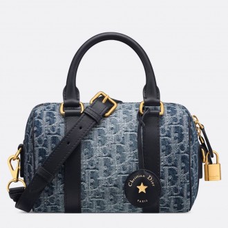 Dior Groove 20 Bag in Blue Denim Dior Oblique Jacquard Dior Groove 20 Bag in Blue Denim Dior Oblique Jacquard
