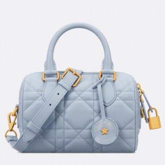 Dior Groove 20 Bag in Pale Blue Macrocannage Calfskin Dior Groove 20 Bag in Pale Blue Macrocannage Calfskin