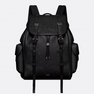 Dior Hit the Road Backpack with Flap in Black Gravity Leather Dior Hit the Road Backpack with Flap in Black Gravity Leather