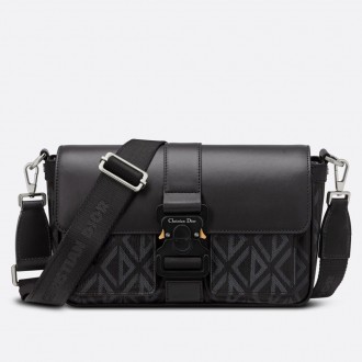 Dior Hit the Road Messenger Bag In Black CD Diamond Canvas Dior Hit the Road Messenger Bag In Black CD Diamond Canvas