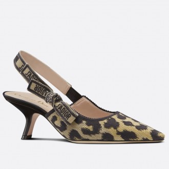 Dior J'Adior Slingback 65mm Pumps In Mizza Embroidered Cotton Dior J'Adior Slingback 65mm Pumps In Mizza Embroidered Cotton
