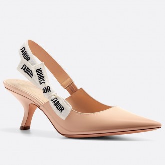 Dior J'Adior Slingback In Nude Patent Leather Dior J'Adior Slingback In Nude Patent Leather