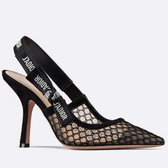 Dior J'Adior Slingback Pumps 100mm In Mesh Dior J'Adior Slingback Pumps 100mm In Mesh