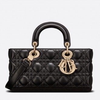 Dior Lady D-Joy Bag In Black Cannage Lambskin Dior Lady D-Joy Bag In Black Cannage Lambskin