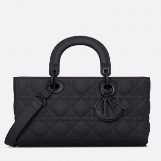 Dior Lady D-Joy Medium Bag in Black Ultramatte Calfskin Dior Lady D-Joy Medium Bag in Black Ultramatte Calfskin