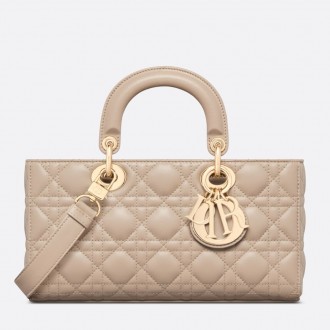Dior Lady D-Joy Medium Bag In Sand Cannage Lambskin Dior Lady D-Joy Medium Bag In Sand Cannage Lambskin