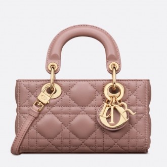 Dior Lady D-Joy Micro Bag In Peony Pink Cannage Lambskin Dior Lady D-Joy Micro Bag In Peony Pink Cannage Lambskin