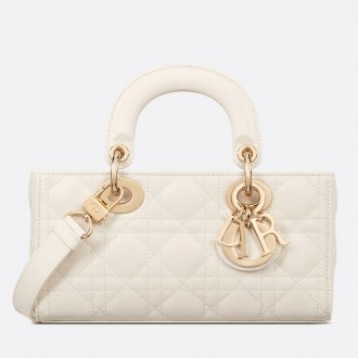Dior Lady D-Joy Small Bag In White Cannage Lambskin Dior Lady D-Joy Small Bag In White Cannage Lambskin