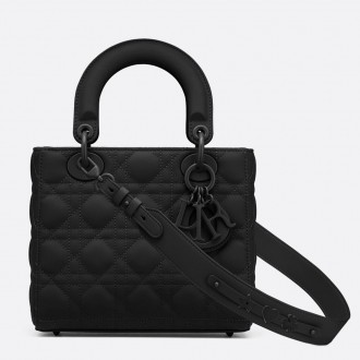Dior Lady Dior My ABCDior Bag In Black Ultra Matte Calfskin Dior Lady Dior My ABCDior Bag In Black Ultra Matte Calfskin