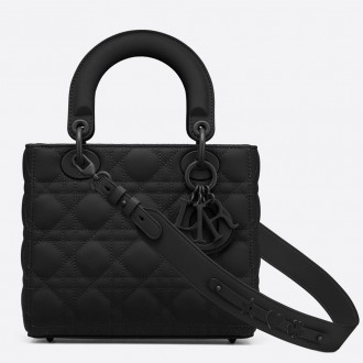 Dior Lady Dior My ABCDior Bag In Black Ultramatte Calfskin Dior Lady Dior My ABCDior Bag In Black Ultramatte Calfskin