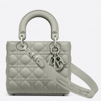 Dior Lady Dior My ABCDior Bag In Gray Ultramatte Calfskin Dior Lady Dior My ABCDior Bag In Gray Ultramatte Calfskin