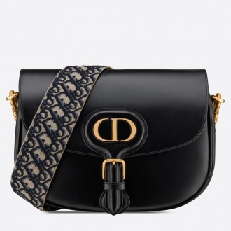 Dior Large Bobby Bag In Black Calfskin Dior Large Bobby Bag In Black Calfskin