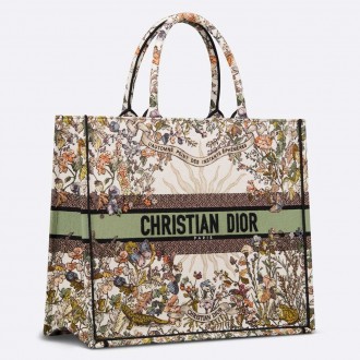 Dior Large Book Tote Bag in Dior 4 Saisons Automne Soleil Embroidery Dior Large Book Tote Bag in Dior 4 Saisons Automne Soleil Embroidery