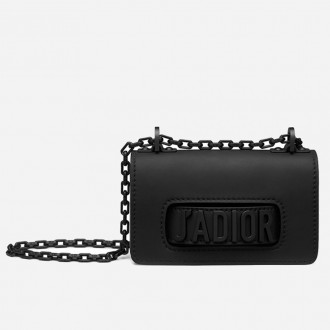 Dior Mini J'Adior Bag In Black Ultra Matte Calfskin Dior Mini J'Adior Bag In Black Ultra Matte Calfskin