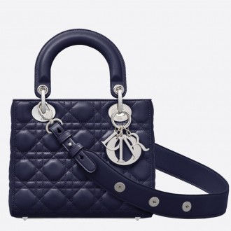 Dior My Lady Dior Bag In Sapphire Lambskin Dior My Lady Dior Bag In Sapphire Lambskin