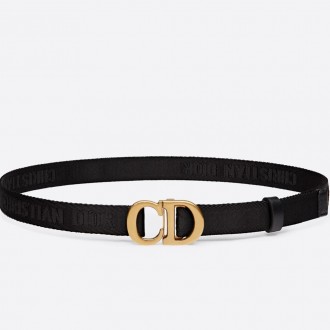Dior Saddle 20MM Belt In Black Jacquard Dior Saddle 20MM Belt In Black Jacquard