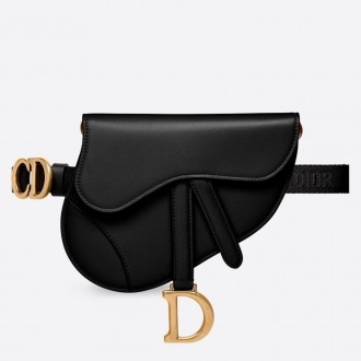 Dior Saddle Belt Bag In Black Smooth Calfskin Dior Saddle Belt Bag In Black Smooth Calfskin