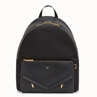 Fendi Bag Bugs Eyes Nylon And Leather Backpack Fendi Bag Bugs Eyes Nylon And Leather Backpack
