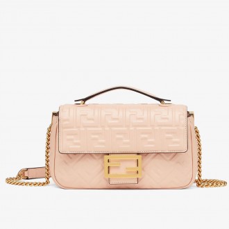 Fendi Baguette Chain Midi Bag In Powder Nappa Leather Fendi Baguette Chain Midi Bag In Powder Nappa Leather