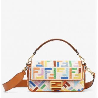 Fendi Baguette Medium Bag In Multicolour Canvas Fendi Baguette Medium Bag In Multicolour Canvas