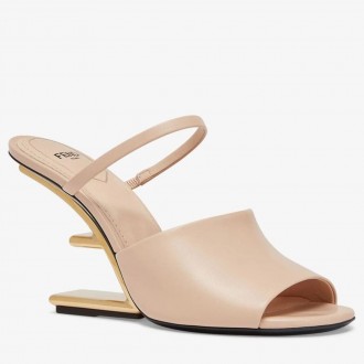 Fendi First Sandals 95mm In Poudre Calfskin Fendi First Sandals 95mm In Poudre Calfskin