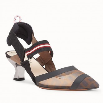 Fendi Multicolor Mesh Colibri Slingbacks 55mm Fendi Multicolor Mesh Colibri Slingbacks 55mm