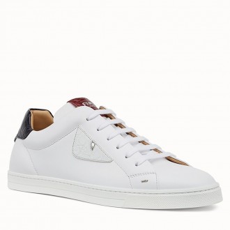 Fendi White Low-tops Bag Bugs Eye Sneakers Fendi White Low-tops Bag Bugs Eye Sneakers