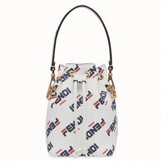 Fendi White Mon Tresor Mini Bucket Printed Bag Fendi White Mon Tresor Mini Bucket Printed Bag