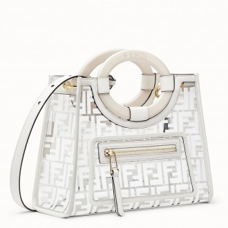 Fendi White Small PU Runaway Shopper Bag Fendi White Small PU Runaway Shopper Bag