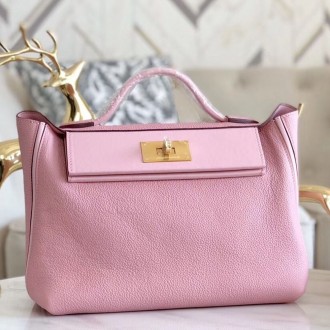 Hermes 24/24 29 Bag In Pink Clemence Calfskin Hermes 24/24 29 Bag In Pink Clemence Calfskin
