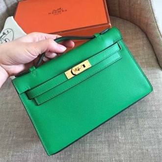 Hermes Bambou Kelly Pochette Epsom Handmade Bag Hermes Bambou Kelly Pochette Epsom Handmade Bag