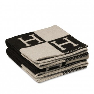 Hermes Black Avalon Blanket Hermes Black Avalon Blanket