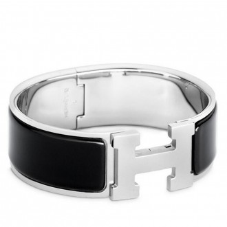 Hermes Black Enamel Clic Clac H PM Bracelet Hermes Black Enamel Clic Clac H PM Bracelet