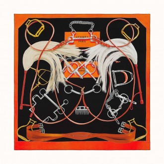 Hermes Black Projets Carres Shawl 140 Hermes Black Projets Carres Shawl 140