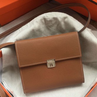 Hermes Brown Clic 16 Wallet With Strap Hermes Brown Clic 16 Wallet With Strap