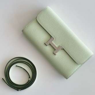 Hermes Constance To Go Wallet in Vert Fizz Epsom Calfskin Hermes Constance To Go Wallet in Vert Fizz Epsom Calfskin