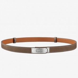 Hermes Kelly Belt In Taupe Epsom Leather Hermes Kelly Belt In Taupe Epsom Leather