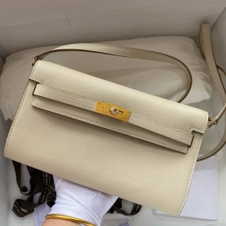 Hermes Kelly Classique To Go Wallet in Craie Epsom Calfskin Hermes Kelly Classique To Go Wallet in Craie Epsom Calfskin